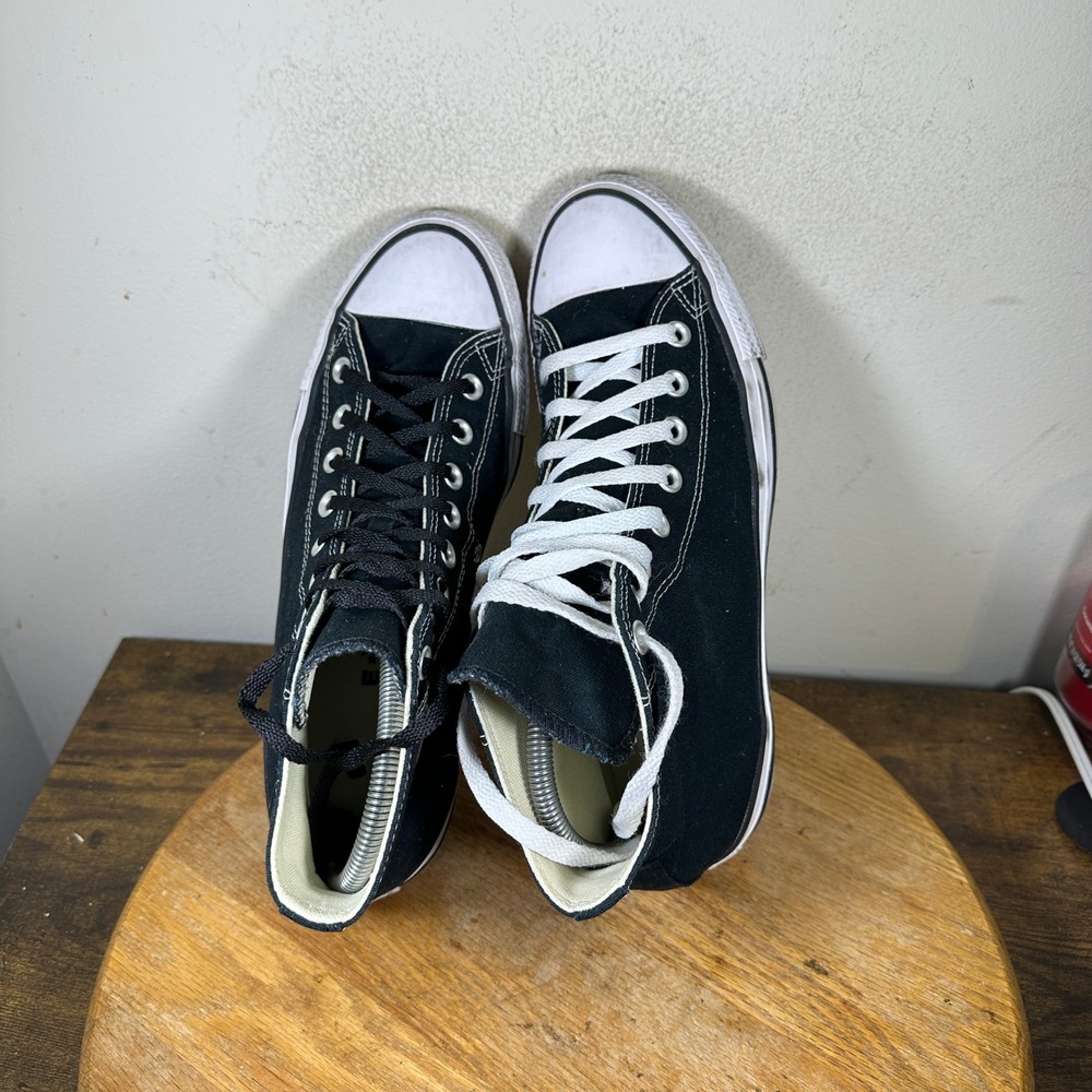 Converse Chuck Taylor All Star High Top Black Sneakers M9160 Mens 9 Womens 11 - Picture 5 of 8